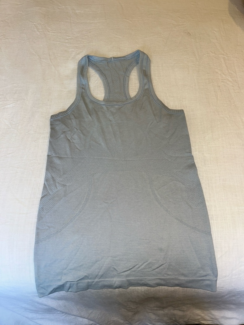 Light Blue Racerback Performance Tank Top